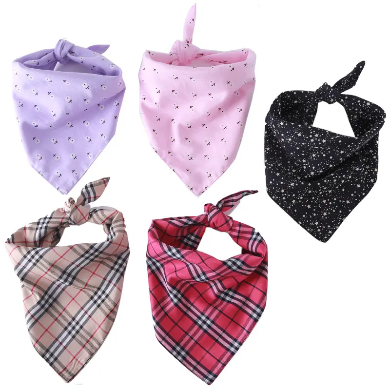 Dog Jewelry Scarf Double Cotton Triangle