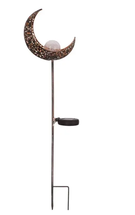 LED Solar Flame Light Metal Garden Effect