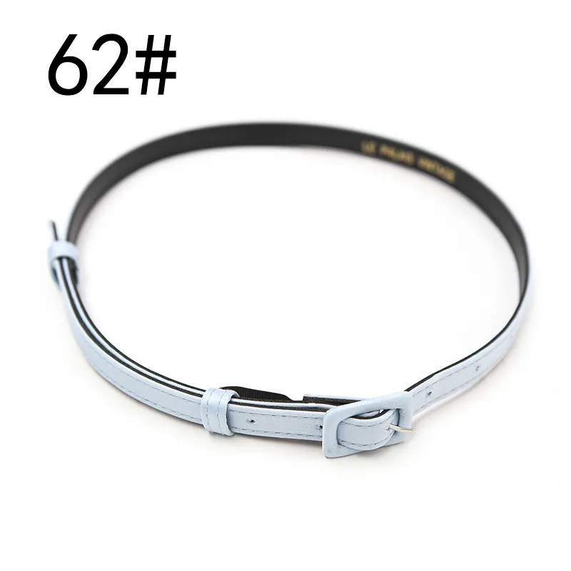 Universal With Candy-colored Superfine Satin Delicate Belt - Blue