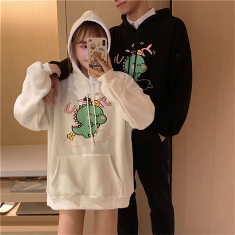 Loose plus fleece pullover sweater