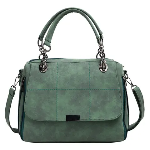 Matte Women Scrub Female Shoulder Bags Large Capacity Matcha