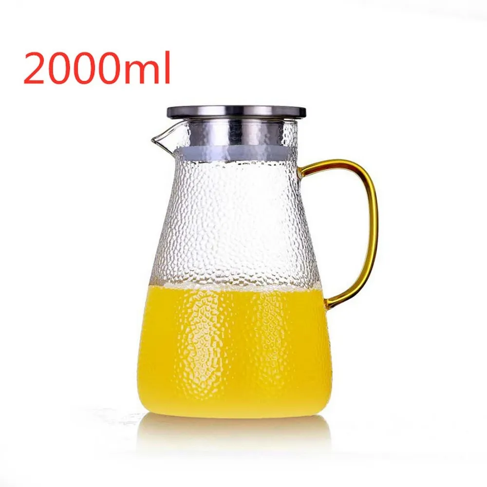 Glass cold water bottle - White