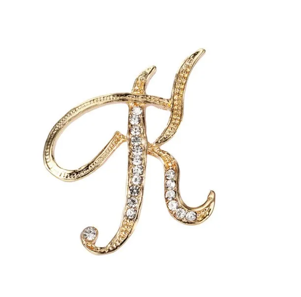 Fashion clothing accessories 26 English alphabet brooches K - Shop at LoveMi