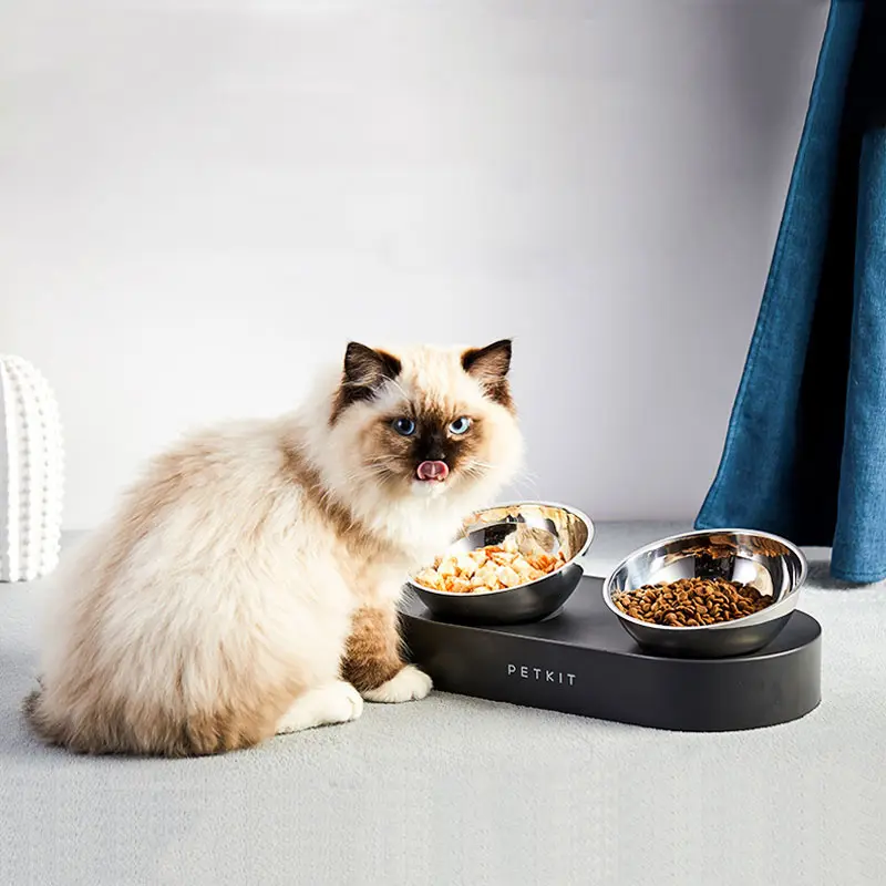 Adjustable Stainless Steel Pet Dog Cat Double