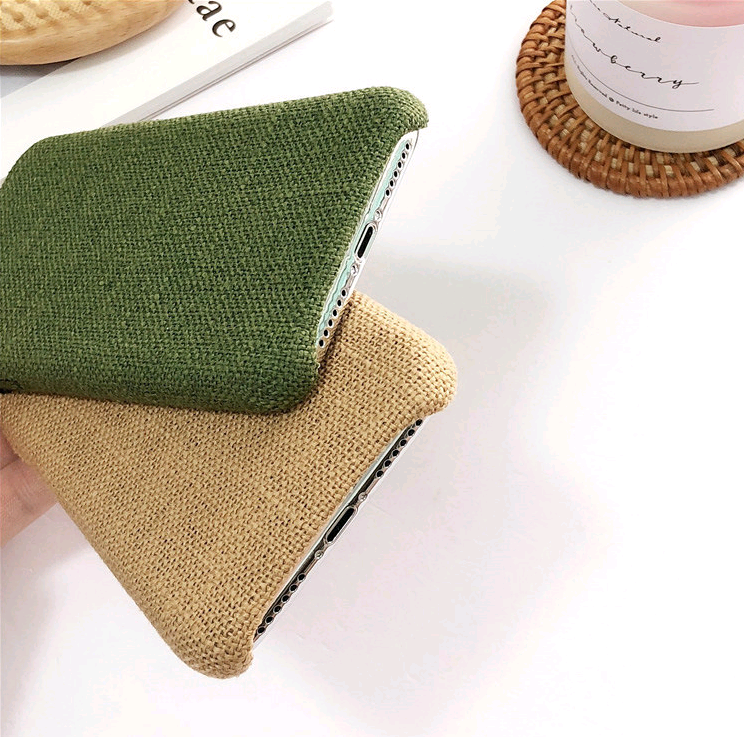 Compatible with Apple, Simple mobile phone case solid color 8p, iphonex soft cloth pattern iphone7plus female couple new 6 personality creative mobile phone shell - Image 3