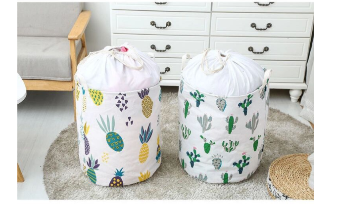 Round bucket clothes sorting bucket dirty clothes basket