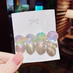 Girly Heart Transparent Hairpin - View 1