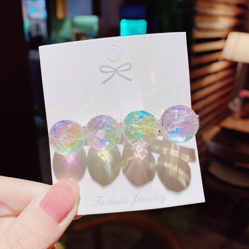 Girly Heart Transparent Hairpin