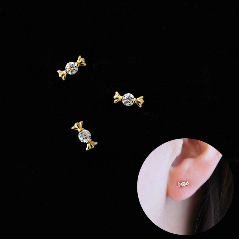 Mini candy ear studs