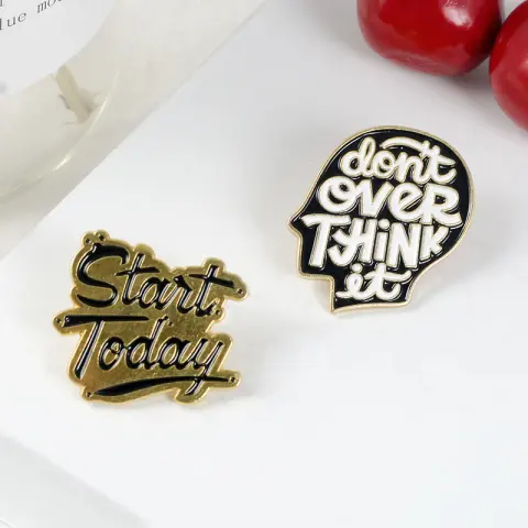 Letter Jewelry Brooch
