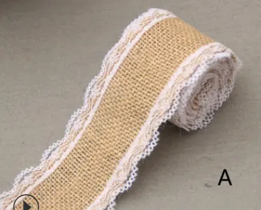 Lace 5CM Wide Linen Roll DIY Handmade Christmas Decoration