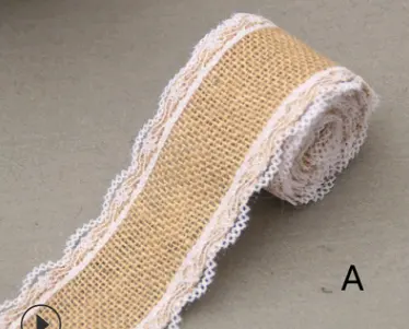 Lace 5CM wide linen roll DIY handmade