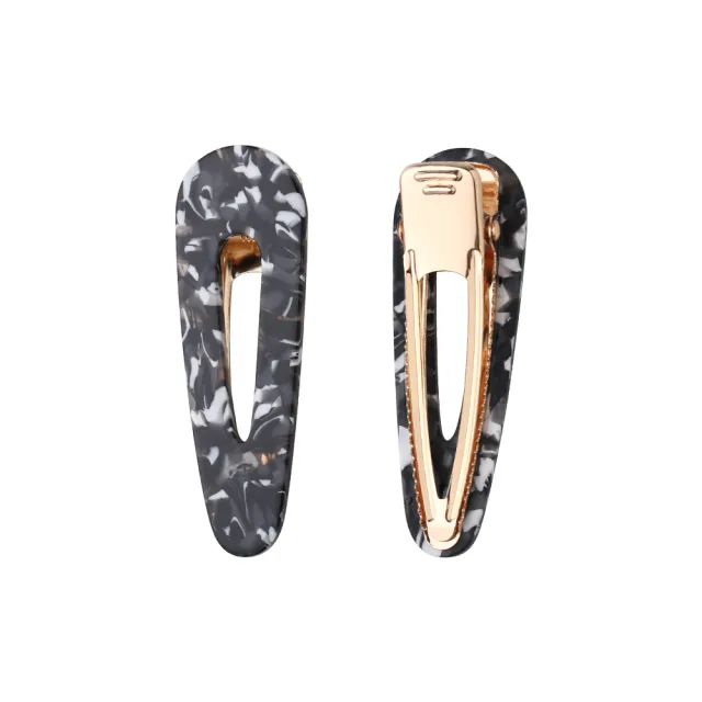 Large horsetail spring hairpin Black - Shop at LoveMi