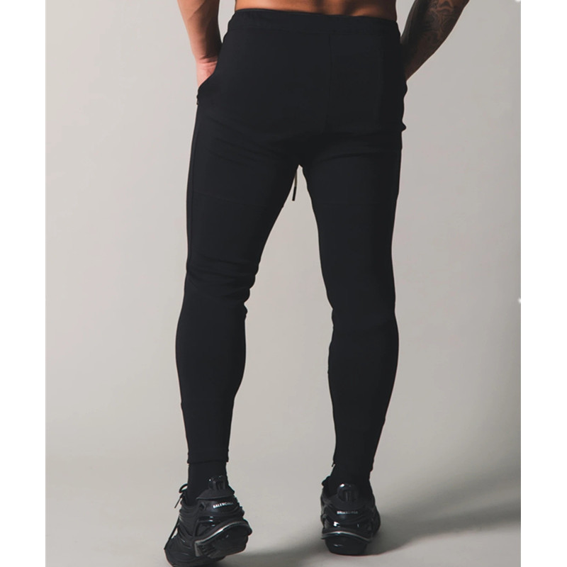 Stitching Contrast Color Trend Sports Zipper Pcket Pants