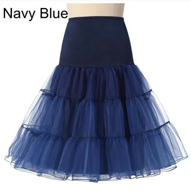 Boneless soft mesh skirt and petticoat - Navy Blue