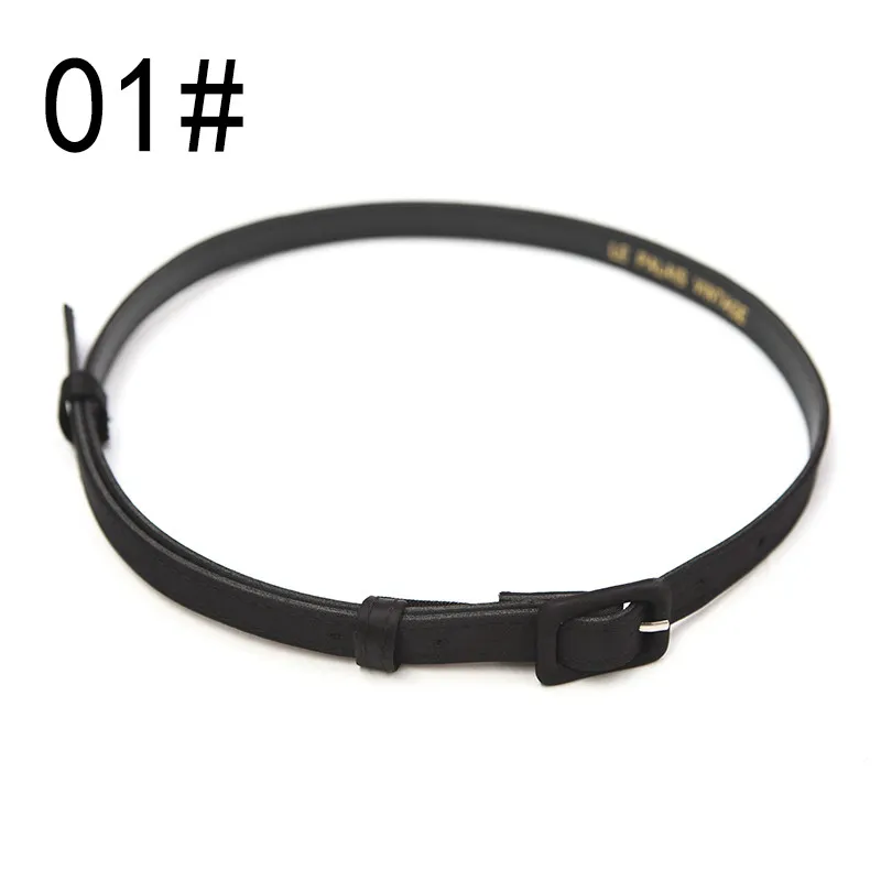 Universal With Candy-colored Superfine Satin Delicate Belt - Black