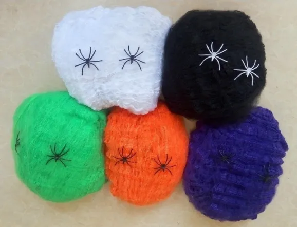 Halloween Decoration Spider Cotton Spider Web – image 2