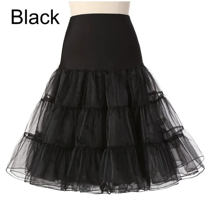 Boneless soft mesh skirt and petticoat - Black