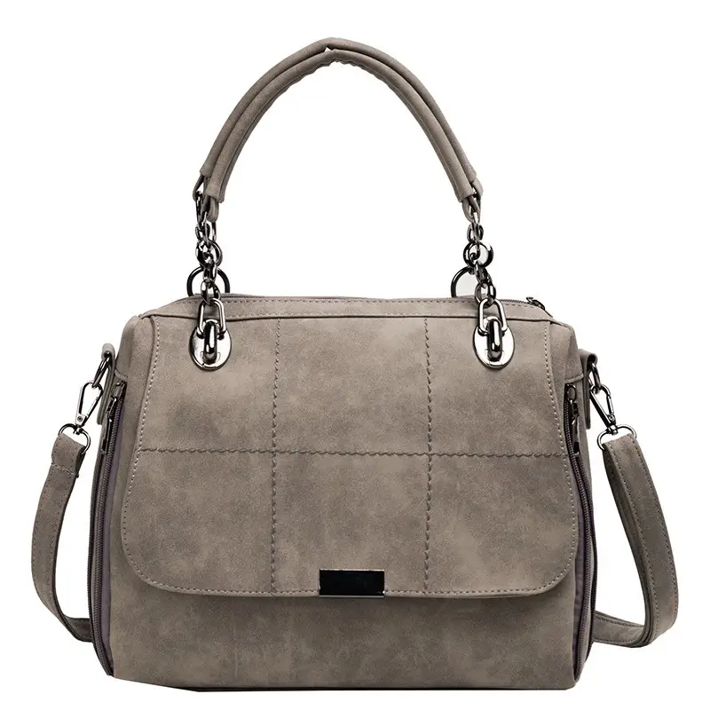 Matte Women Scrub Female Shoulder Bags Large Capacity Matcha Green PU Leather