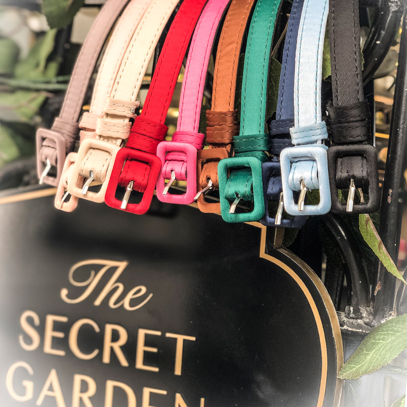 Universal With Candy-colored Superfine Satin Delicate Belt