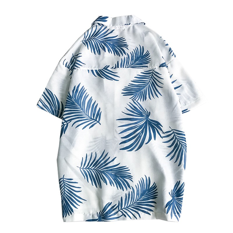 Loose beach holiday Hawaiian floral shirt — view 4