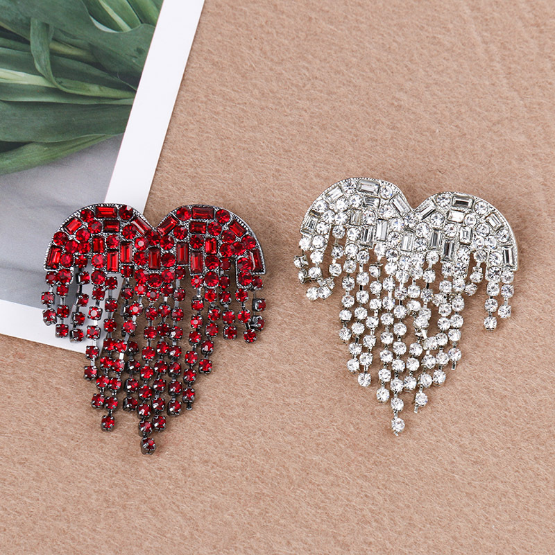 Heart Tassel Brooch, picture 2 of 4