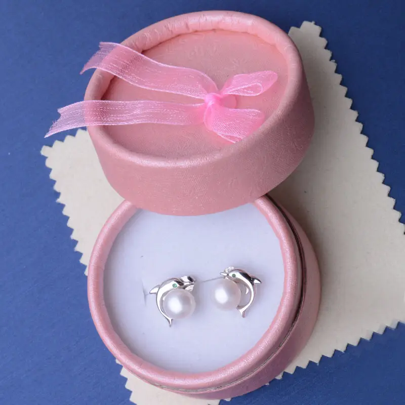 925 Silver Natural Pearl Stud Earrings
