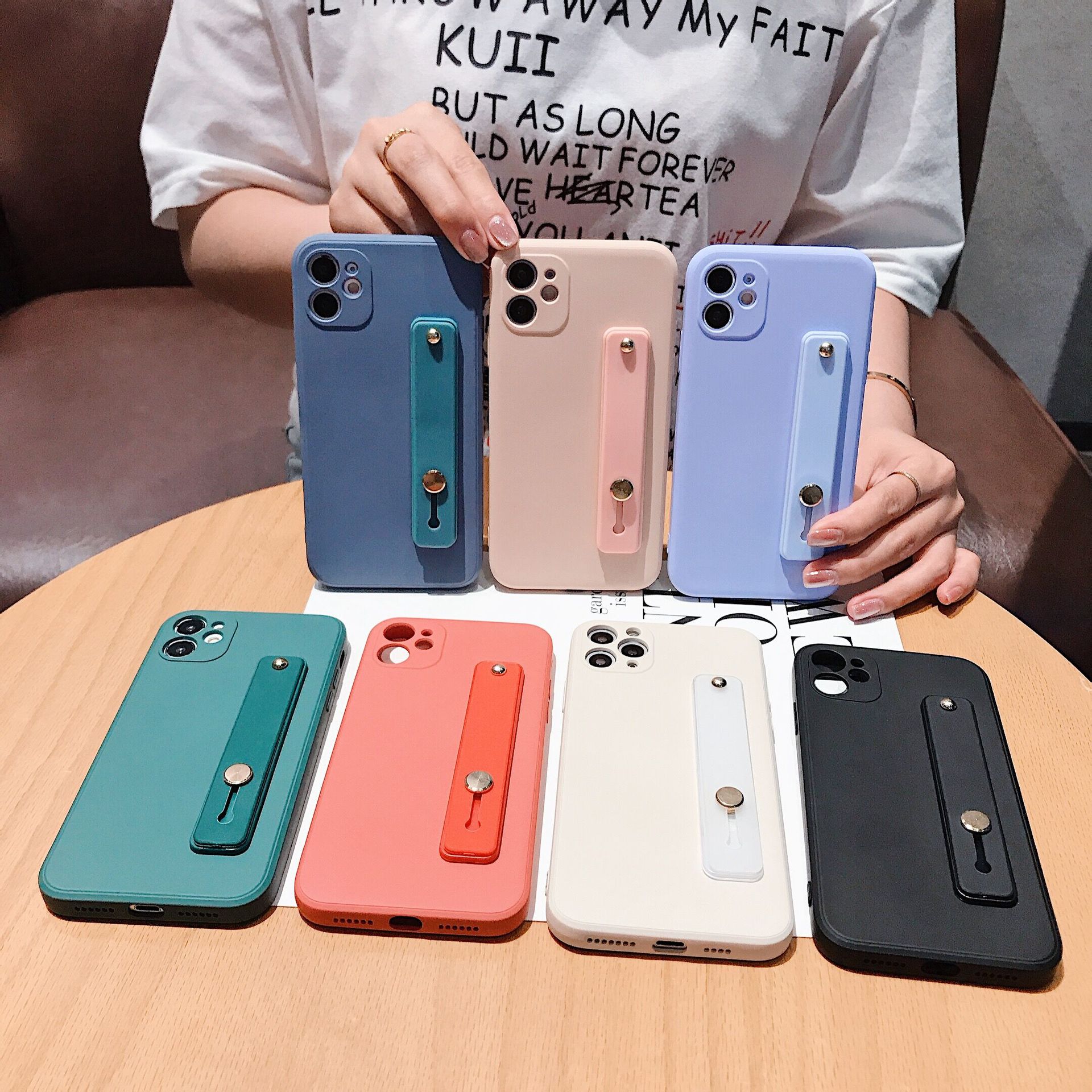 Funda silicona líquida perforada fina pulsera antigolpes