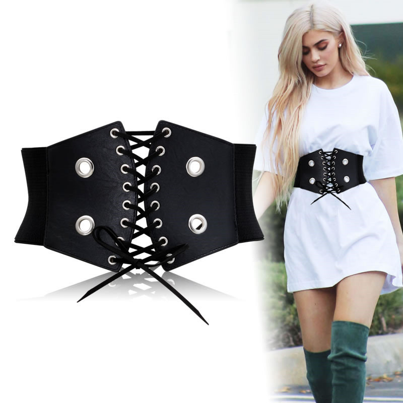 Lace-up tie belt Girdle