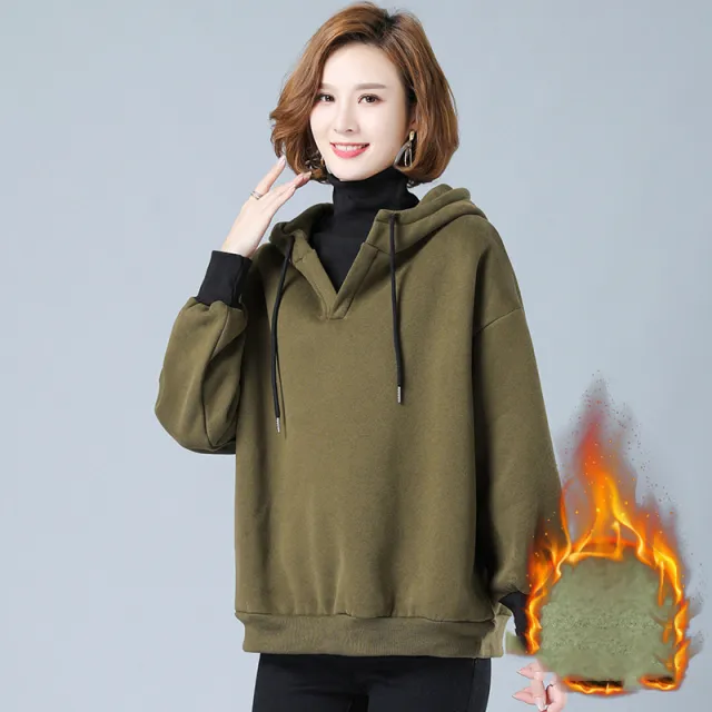 Fleece padded sweater Green - Shop at LoveMi