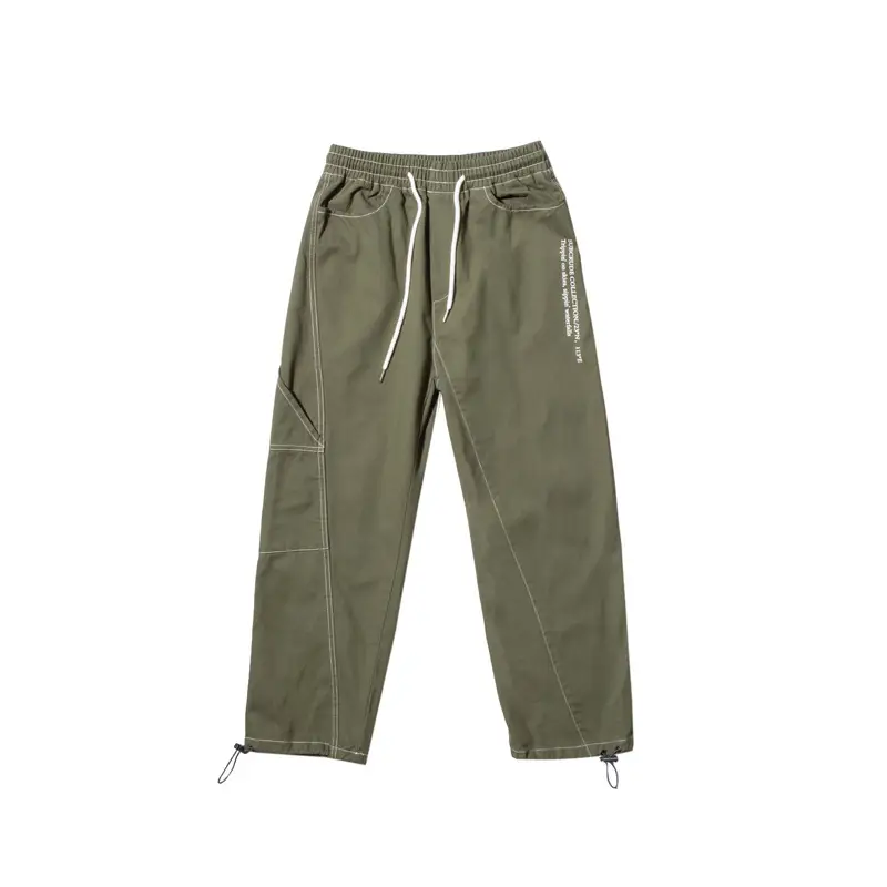 Stitched Overalls Wide-Leg Casual Trousers Men