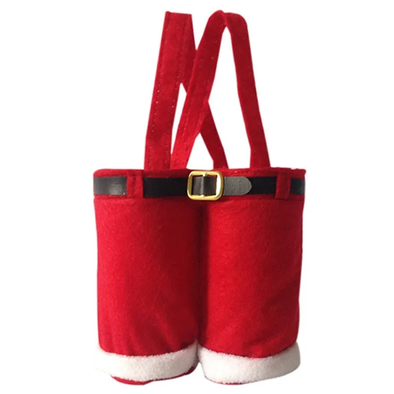 Red christmas pants gift bag wedding candy bag - Red