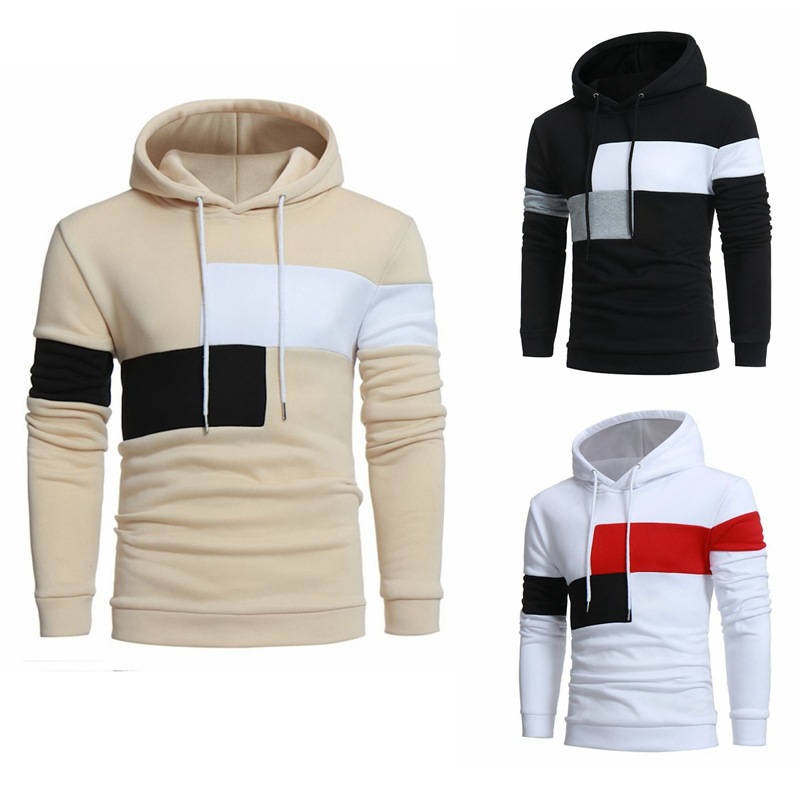 Fashion color matching men's sweater