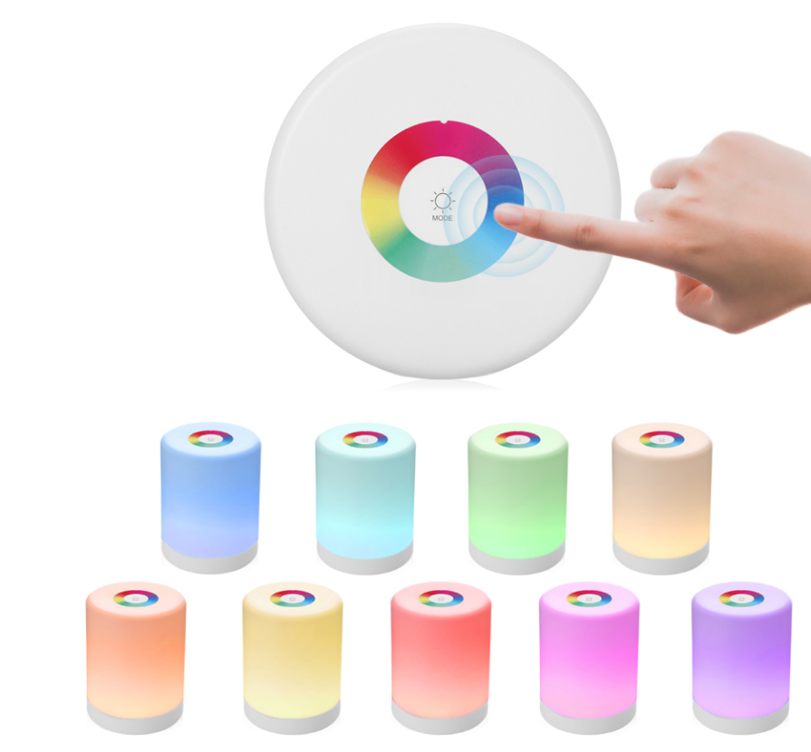 Умная светодиодная лампа, красочная атмосфера, прикроватная лампа