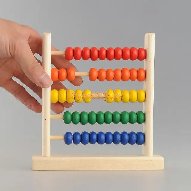 Counter math teaching aids elementary school arithmetic toys wooden abacus counting frame children's educational arithmetic abacus