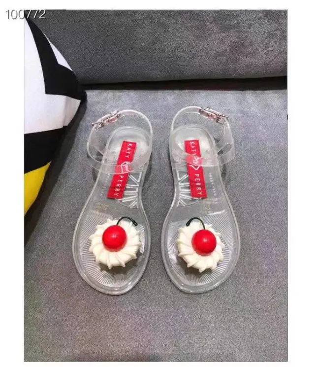 Sandals, jelly shoes, flat shoes Cherry 37 - Shop at LoveMi