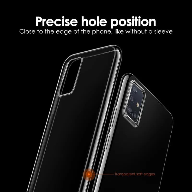 Air bag transparent soft silicone mobile phone