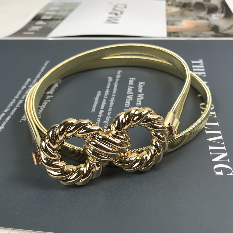 All-match Metal Spring Women's Waist Chain Belt