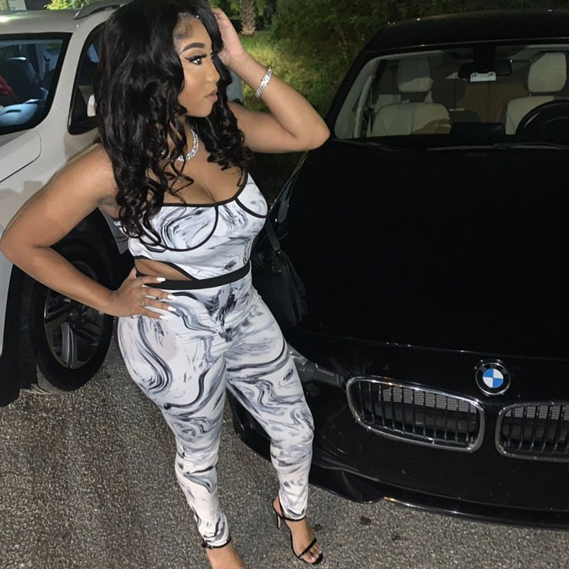 Tie-dye printed waist sling