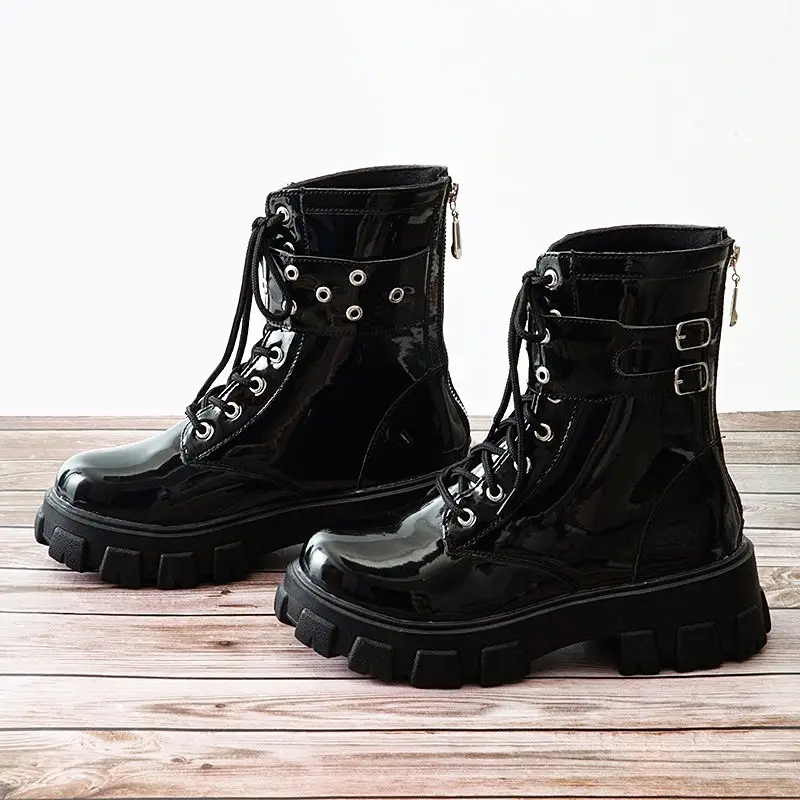 Thick-soled Martin boots women summer new