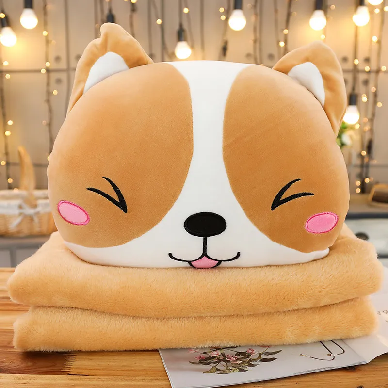 Cute Shiba Inu Pillow - B Blanket