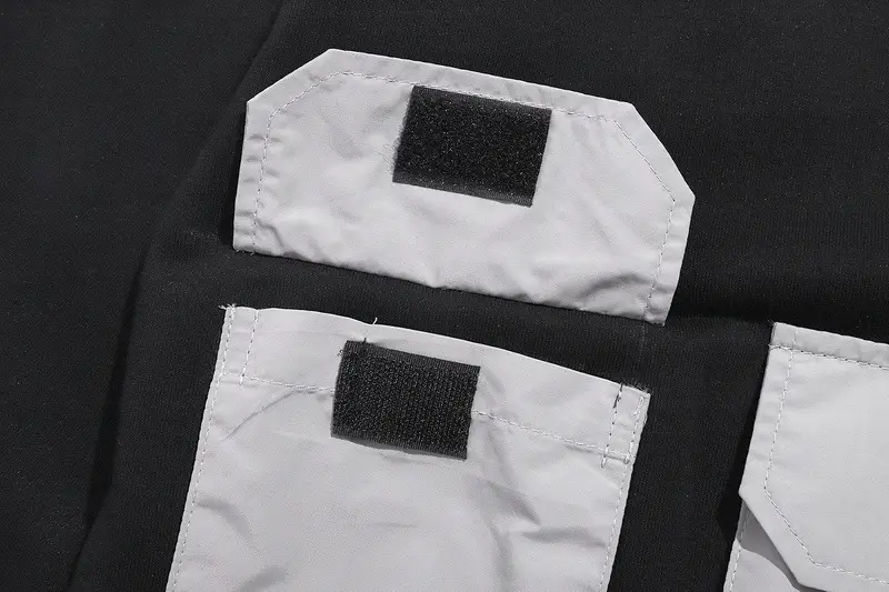 Multi-pocket stitching loose terry sweater