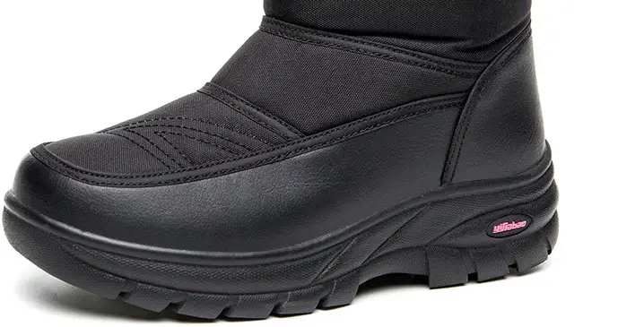 Mid-tube snow boots plus velvet warm boots