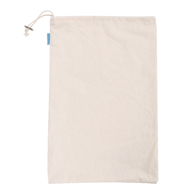 Cotton Drawstring Bag Safe Store Foods Bag Multi Purpose Fruit Vegetable Rice Bread Shopping Bag L Q10Pcs - Shop at LoveMi