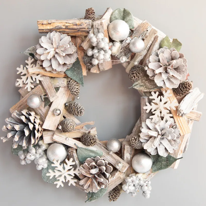 Christmas wreath wreath - Garland Silver Medium