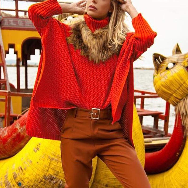 Women's Plus Size Irregular Knitted Sweater Coat