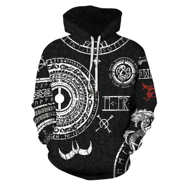 Snake plate print hoodie Dark Grey - Shop at LoveMi