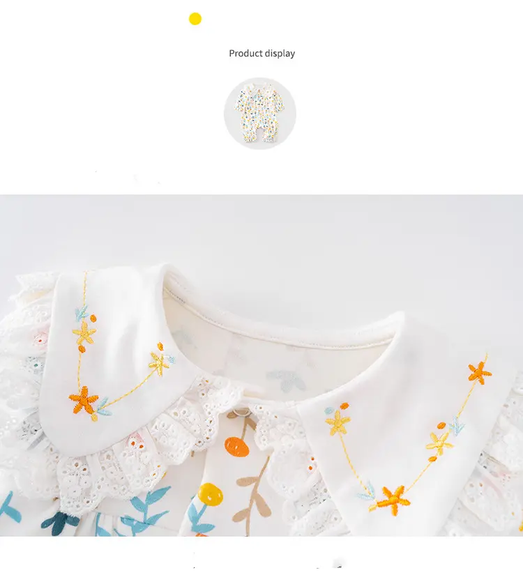 Girl's long sleeve floral Jumpsuit