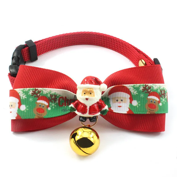 Cat Neck Strap Halloween Ribbon Bow - Green