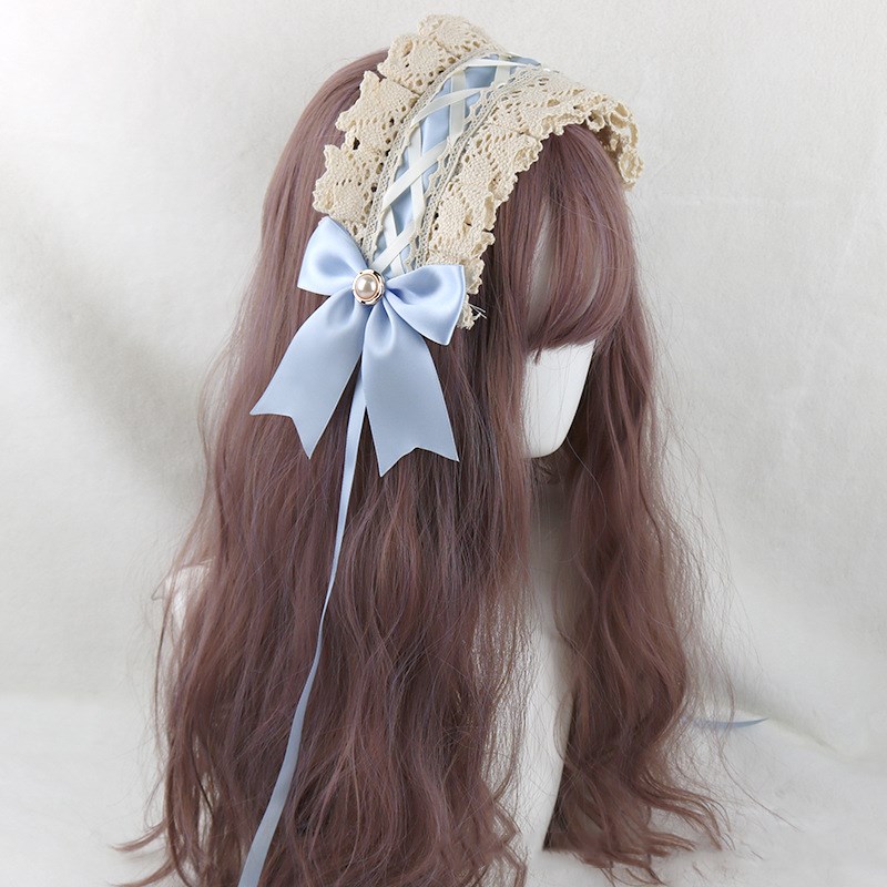 Japanese soft girl Lolita lace headdress 1 Style - Shop at LoveMi